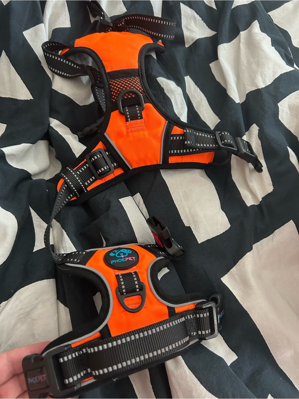 Orange Reflective Dog Harness - Comfortable No-Pull Vest
